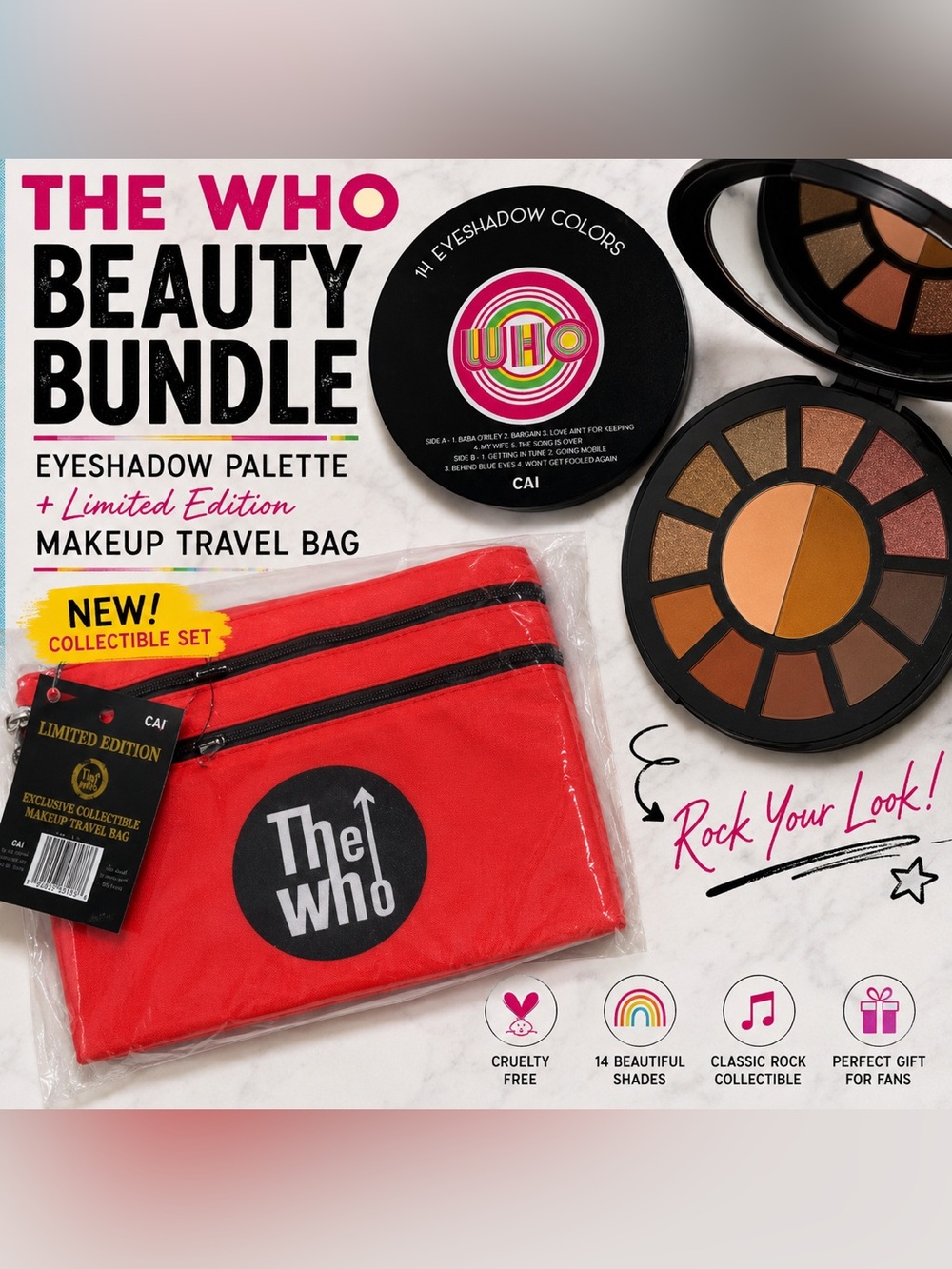 Eyeshadow Palette – Warm Brown & Gold Shades